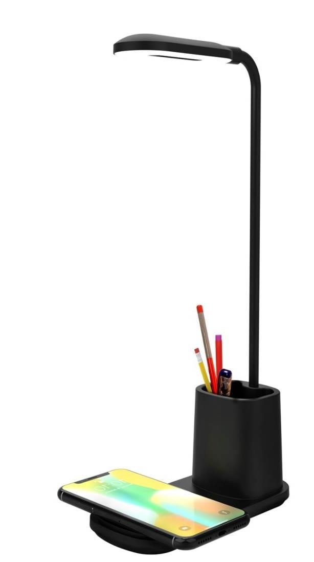 Portronics Brillo II POR-1178 Lamp with Wireless Charging (Black)